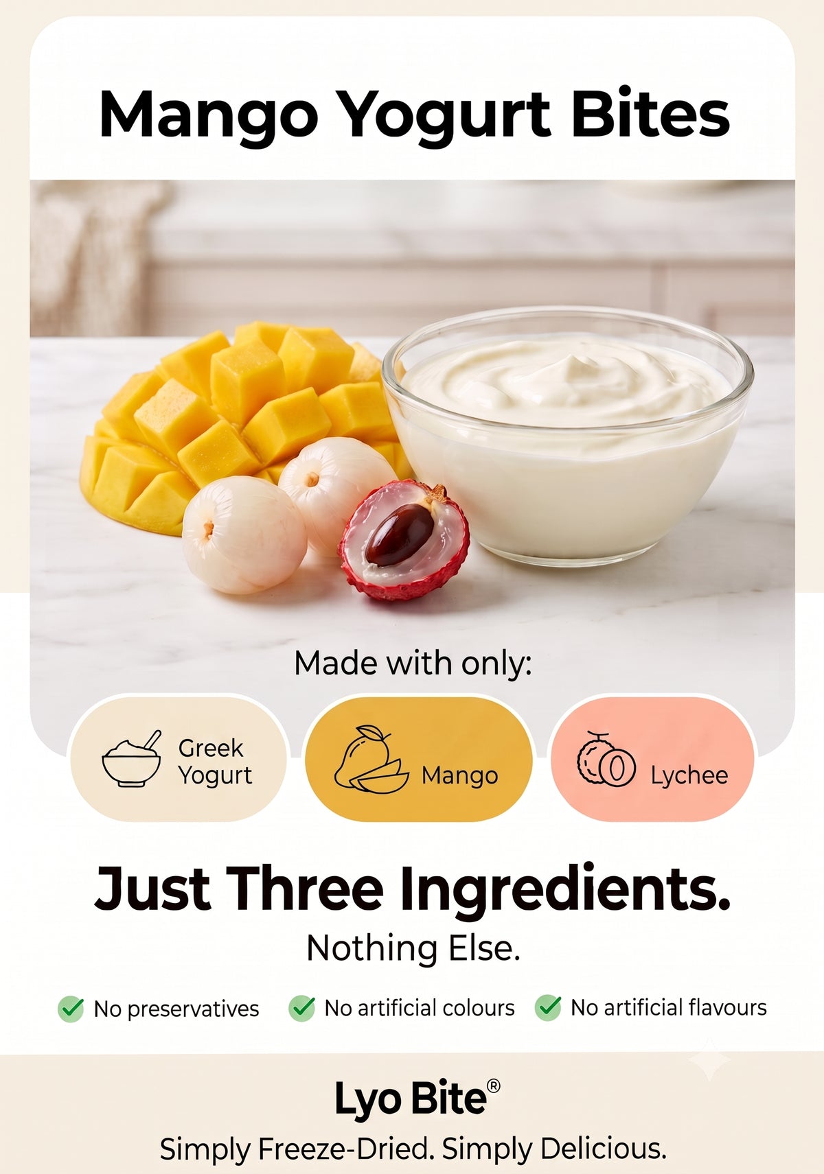 Mango Yogurt Bites
