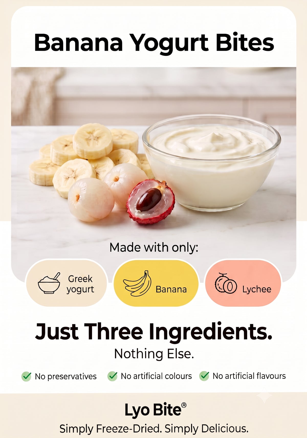 Banana Yogurt Bites