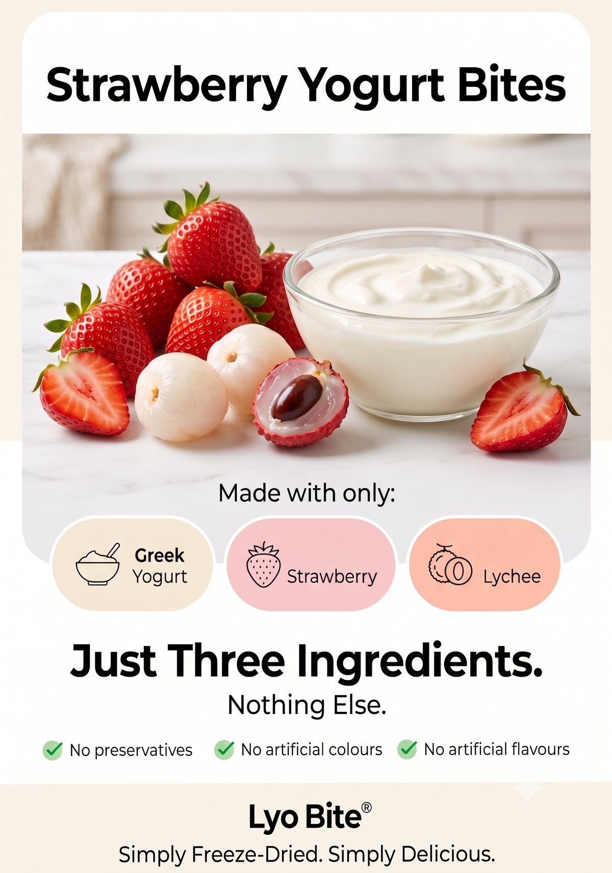 Strawberry Yogurt Bites
