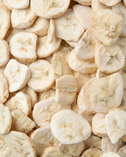 Close-up of dried banana slices